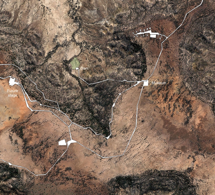 A site plan of the area.