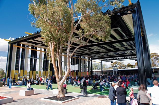 Caritas College Junior School External Covered Area – Tridente Architects.