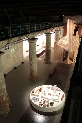 Irish practice O’Donnell + Tuomey showcases their timber installation <em>Vessel</em>.