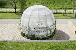 LAVA, Janet Laurence create membrane-wrapped 'medicinal garden' pavilion