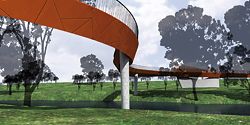 The Snake Bridge, WMCQ’s winning design for a new pedestrian bridge at Werribee.