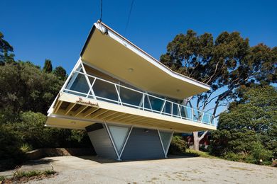 The expressive structure defines the form and interior volumes of the Butterfly House.