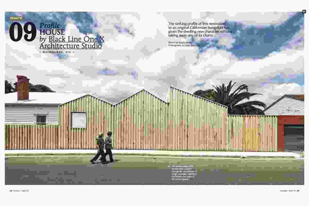 Profile House by Black Line One X Architecture Studio.