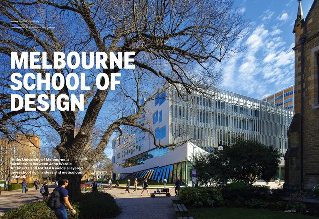 Melbourne School of Design by John Wardle Architects and NADAAA in collaboration.