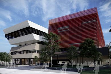 Fishermans Bend Secondary School by Billard Leece Partnership.