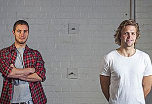 Alec Balcombe (left) and David Houbaer (right) of Dhab Studios.