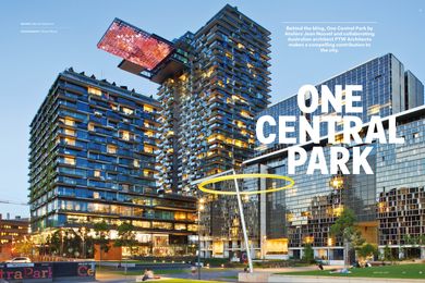 One Central Park by design architect Ateliers Jean Nouvel and Australian collaborating architect PTW Architects.