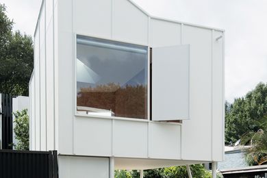 Erskineville Creature transforms an existing rear garage into a compact granny flat with carport beneath.