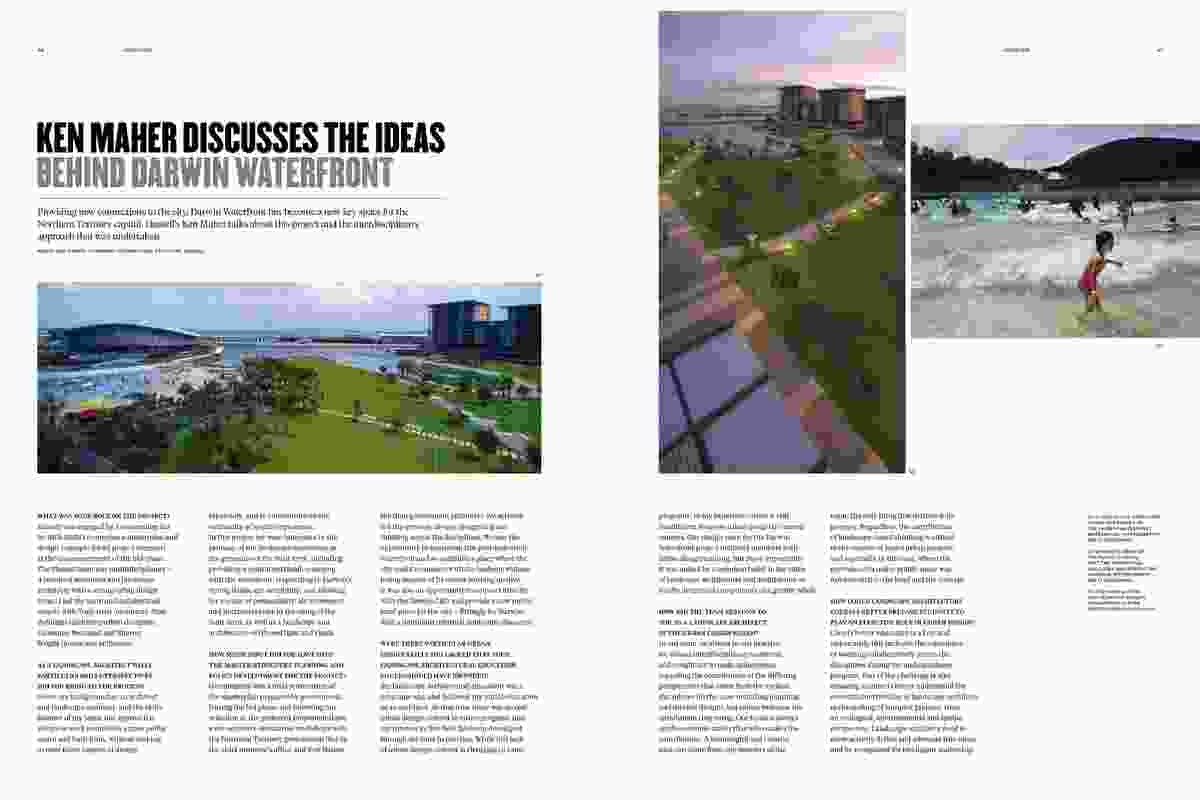 Landscape Architecture Australia 136 preview: Darwin Waterfront by Hassell.