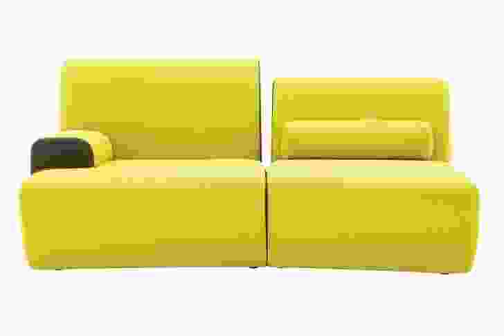 The 2011 Entailles sofa for Ligne Roset is marked by notches in contrasting colours.