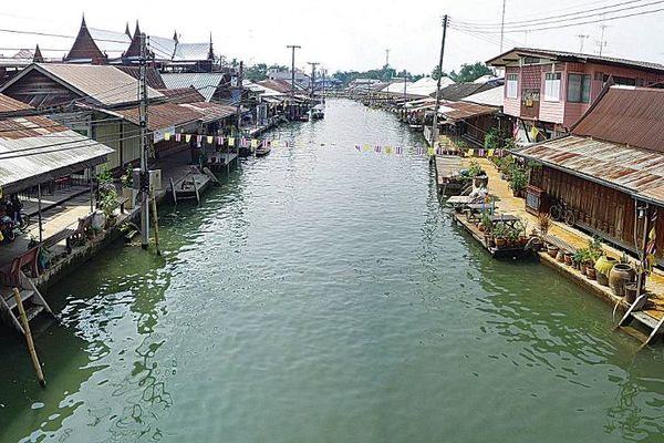 The Amphawa settlement in south-west Bangkok.
