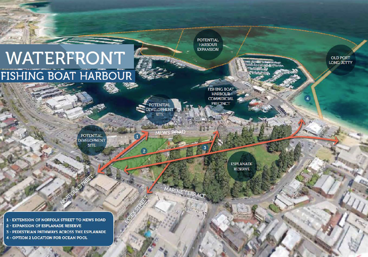 Proposed projects at Fishing Boat Harbour.