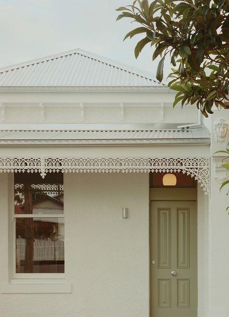 The home appears at first as a deceptively modest, single-fronted terrace.