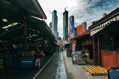 New residential towers along Melbourne’s Elizabeth Street as viewed from Queen Victoria Market.