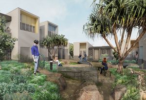 A proposed social housing demonstration project in Southport, Queensland by Anna O'Gorman.