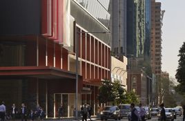 Heritage podium renewed, announcing a refined civic address to the city