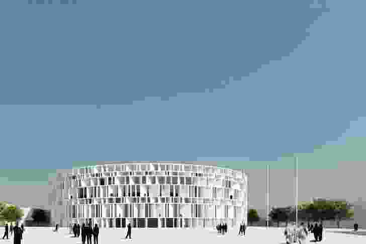 Assemblage’s winning scheme for the Iraqi parliament complex in Baghdad.