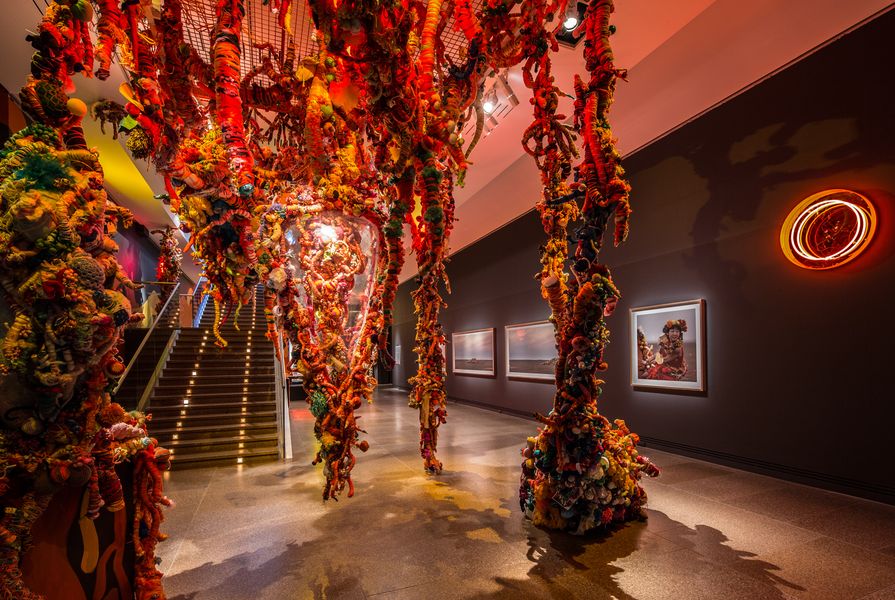 An installation view of the 2016 Adelaide Biennial of Australian Art: Magic Object featuring works by Hiromi Tango at the Art Gallery of South Australia.