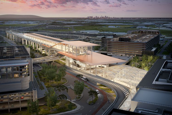 Design of the new station at Melbourne Airport is underway.