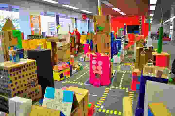 Perth Box City 2012: where children designed and constructed their own box city.