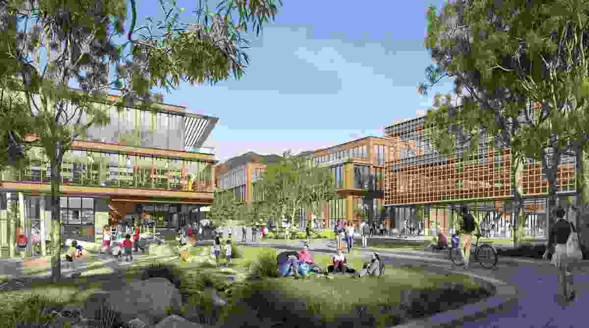 A new park at the centre of the West End precinct.