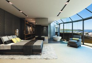 The apartments on the upper levels have views of the harbour.