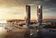 The 44-storey twin towers on the Southport Spit, designed by Zaha Hadid Architects.