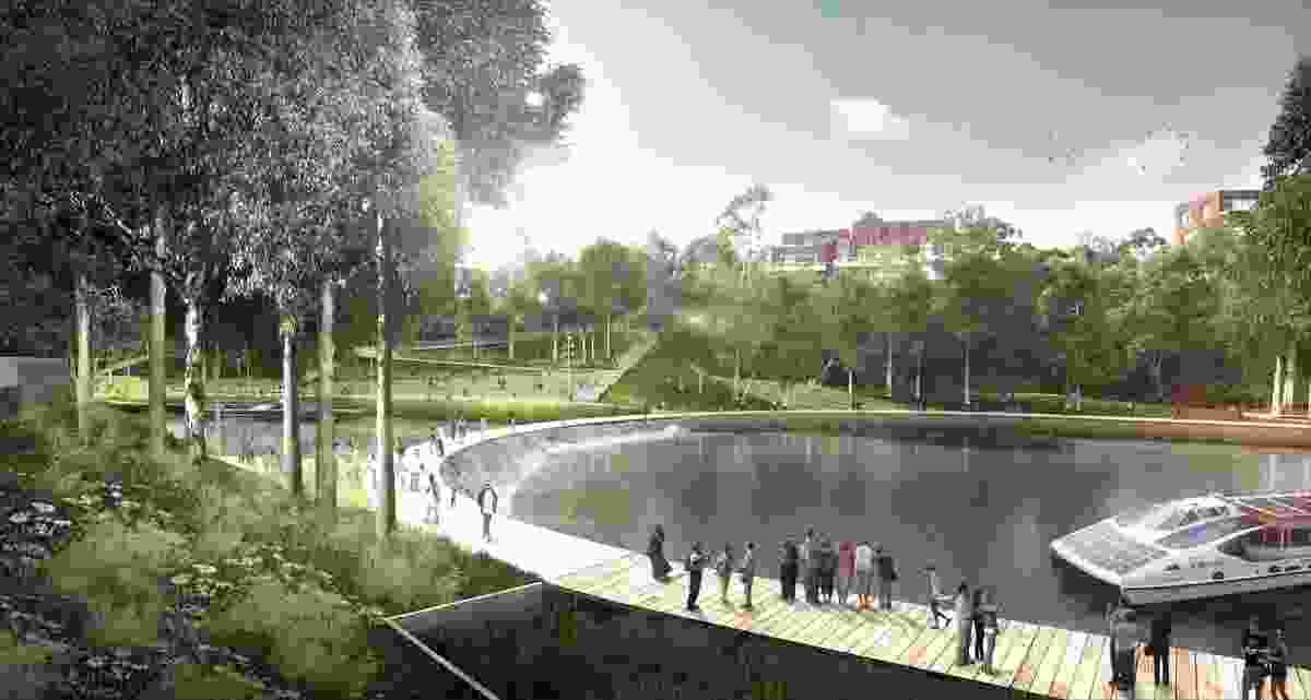 An urban park is another significant feature of the $200 million project, with the council also committing to improving the water quality of the river.