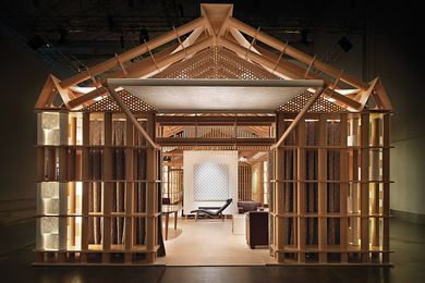 Hermes Home's Paper Pavilion was designed by Japanese architect Shigeru Ban.