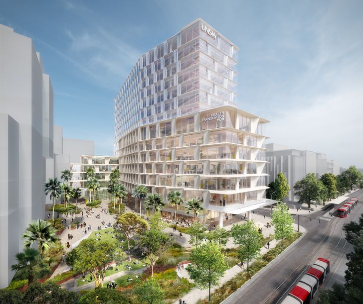 The proposed Health Translational Hub by Architectus and Aspect Studios.