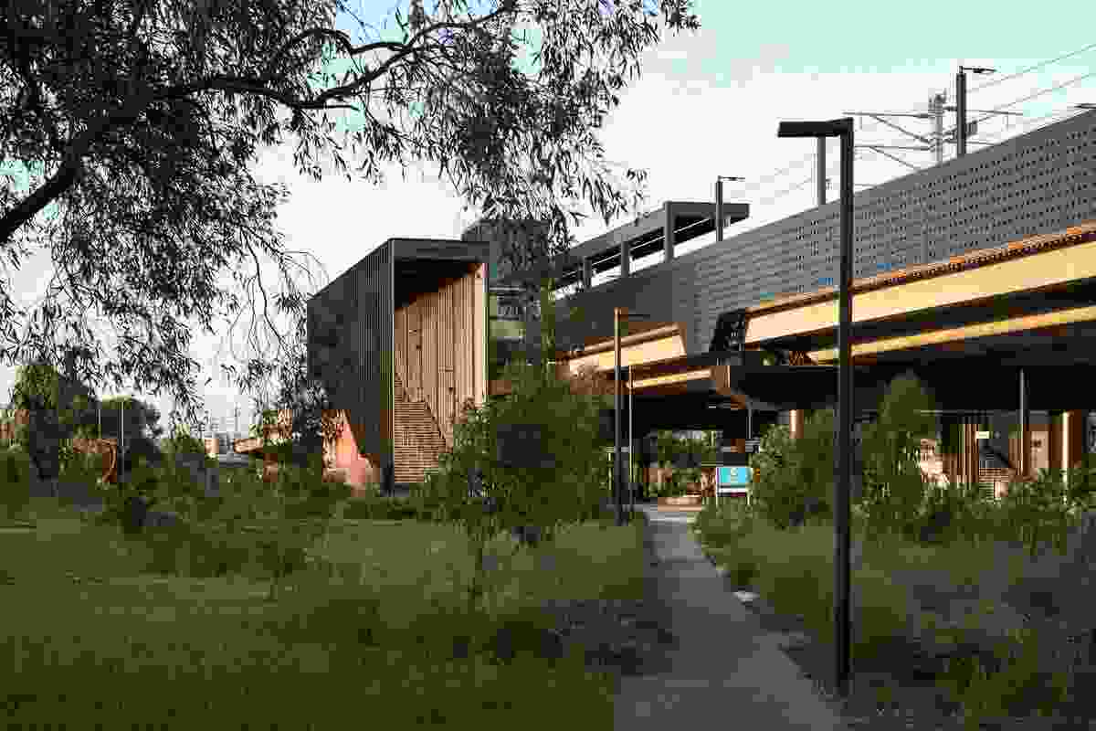 Bell to Moreland Level Crossing Removal Project by Wood Marsh Architecture