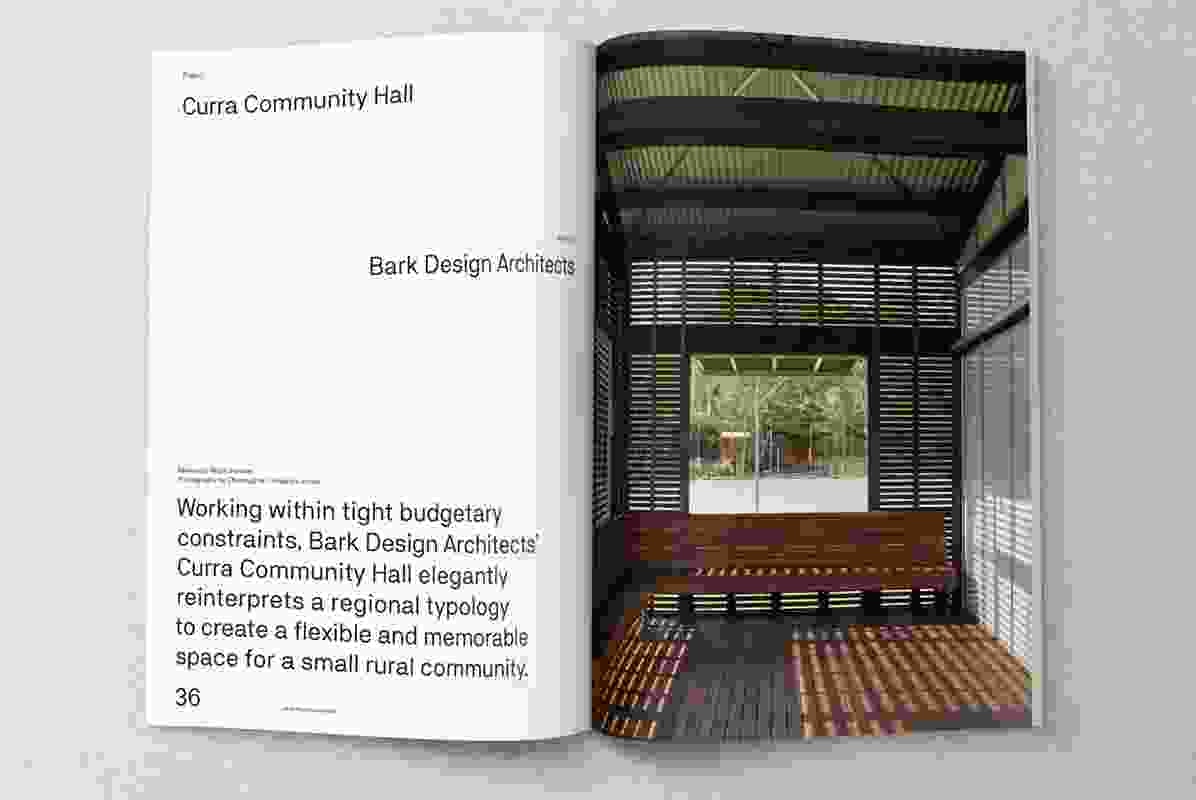 Curra Community Hall designed by Bark Design Architects.