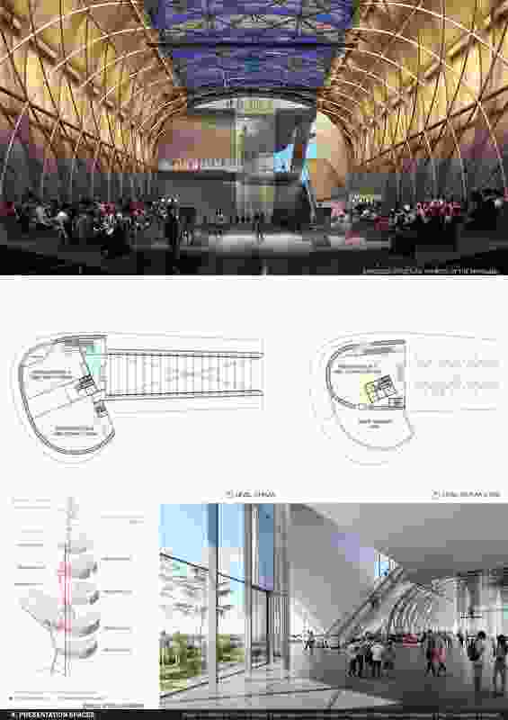 Powerhouse Parramatta proposal by Steven Holl Architects (United States) and Conrad Gargett (Australia).