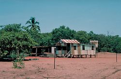 Self-built extension to the sole remaining mission building at Mapoon.