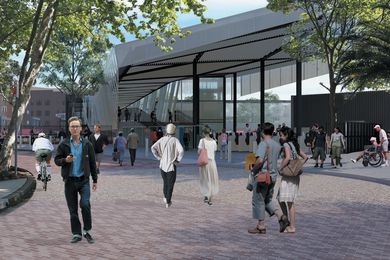 Designinc's redevelopment of Redfern Station will see the introduction of a six-metre-wide concourse across the rail corridor between Marian and Little Eveleigh streets.