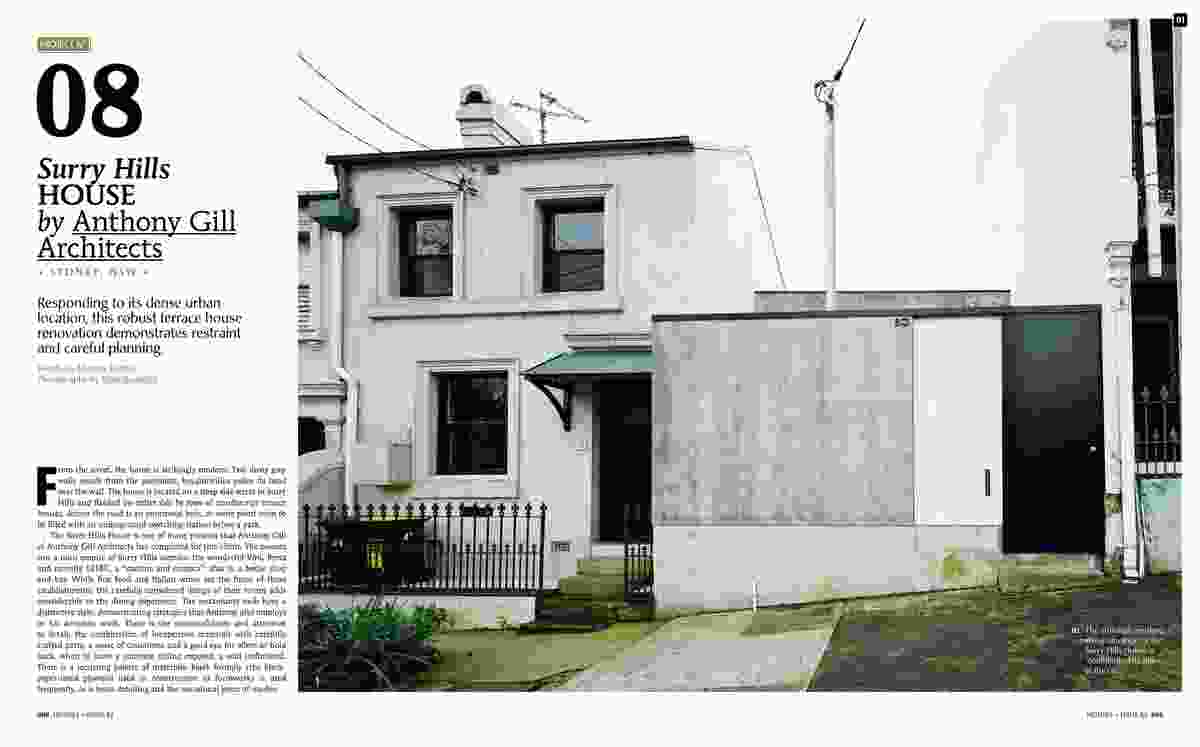 A preview from the magazine: Surry Hills House by Anthony Gill Architects.