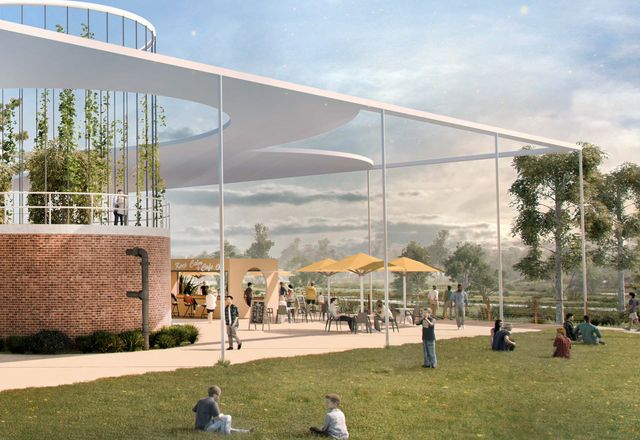 The Atrium, part of Place Design Group's Archerfield Wetlands precinct plan.