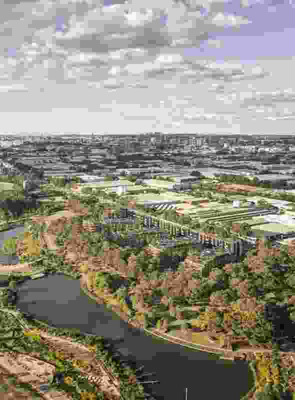 一个悉尼公园由Mhn设计联盟，银河富勒斯和苏巴恩斯利设计。基于早期版本的设计。