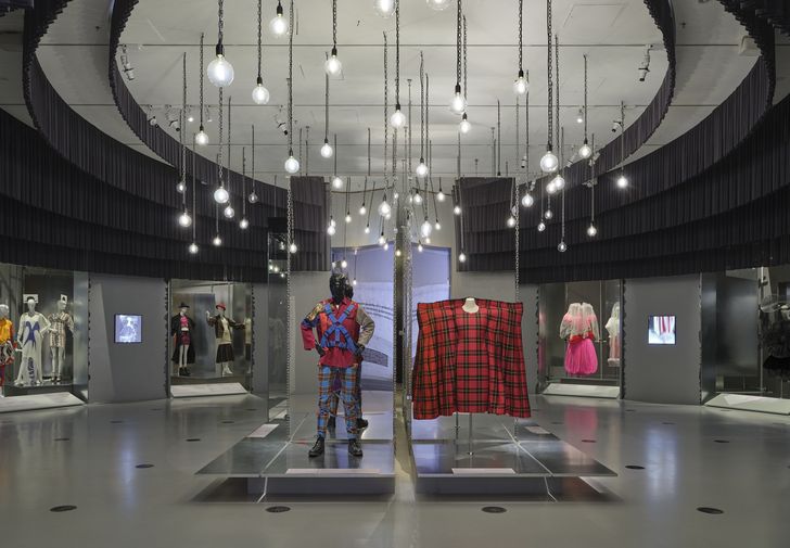 Installation view of Westwood | Kawakubo on display from 7 December 2025 to 19 April 2026, at NGV International, Melbourne.