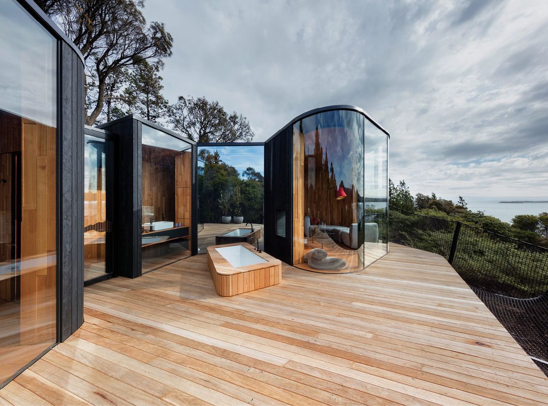 Coastal cubbies: Freycinet Lodge Coastal Pavilions | ArchitectureAu