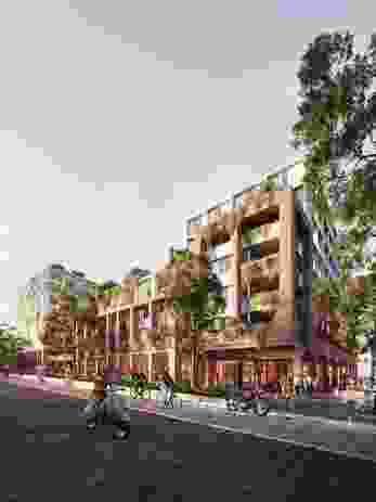 The SJB and Land and Form-designed precinct will mark the first stage in the Rhodes East masterplan.