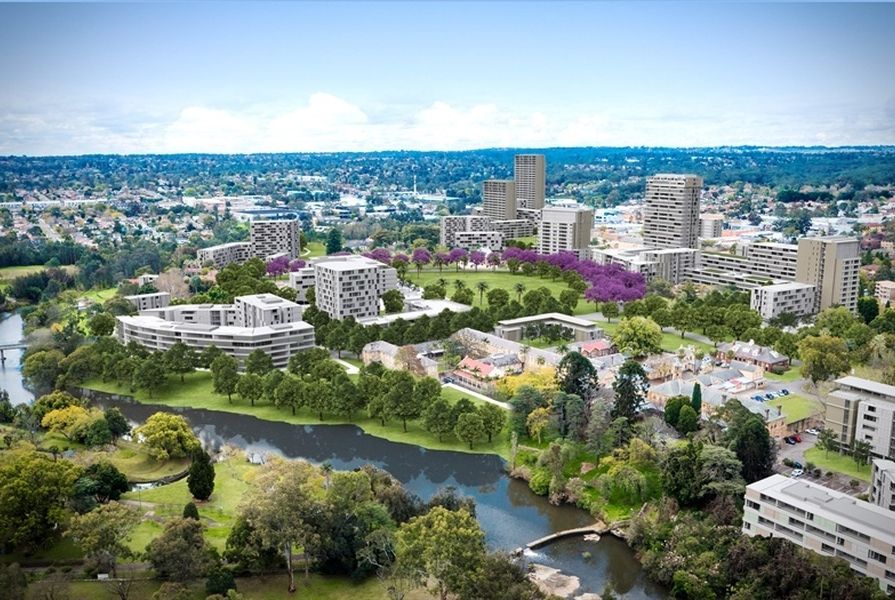 The planned redevelopment of the area around the Female Factory is part of the Parramatta North Urban Transformation Program.