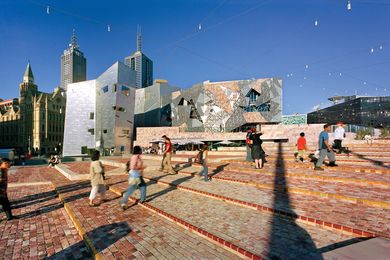 Federation Square is a major gathering place and locus of public life in Melbourne.
