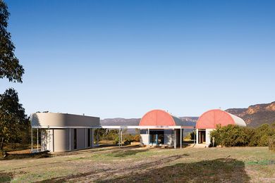 The new pavilion stands apart from the existing ironclad pair, which serve as the main living and sleeping quarters.