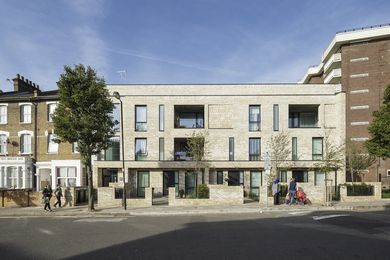 In London, Levitt Bernstein's Vaudeville Court is a social housing model offering greater density at a scale that matches the surrounding terrace houses. The flexible housing model can be adapted to suit various infill sites.