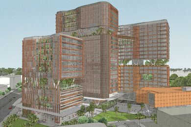 Proposed CDU city campus by Hames Sharley.