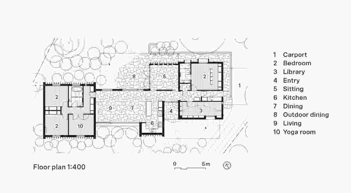 Plan of Local House by Zen Architects.