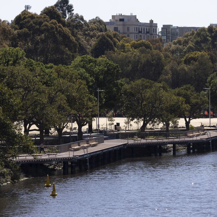 Once finished, the Greenline – which includes the Birrarung Marr Precinct, the Falls Precinct, River Park Precinct, the Maritime Precinct and the Saltwater Wharf Precinct – will extend from Birrarung Marr to the Bolte Bridge.