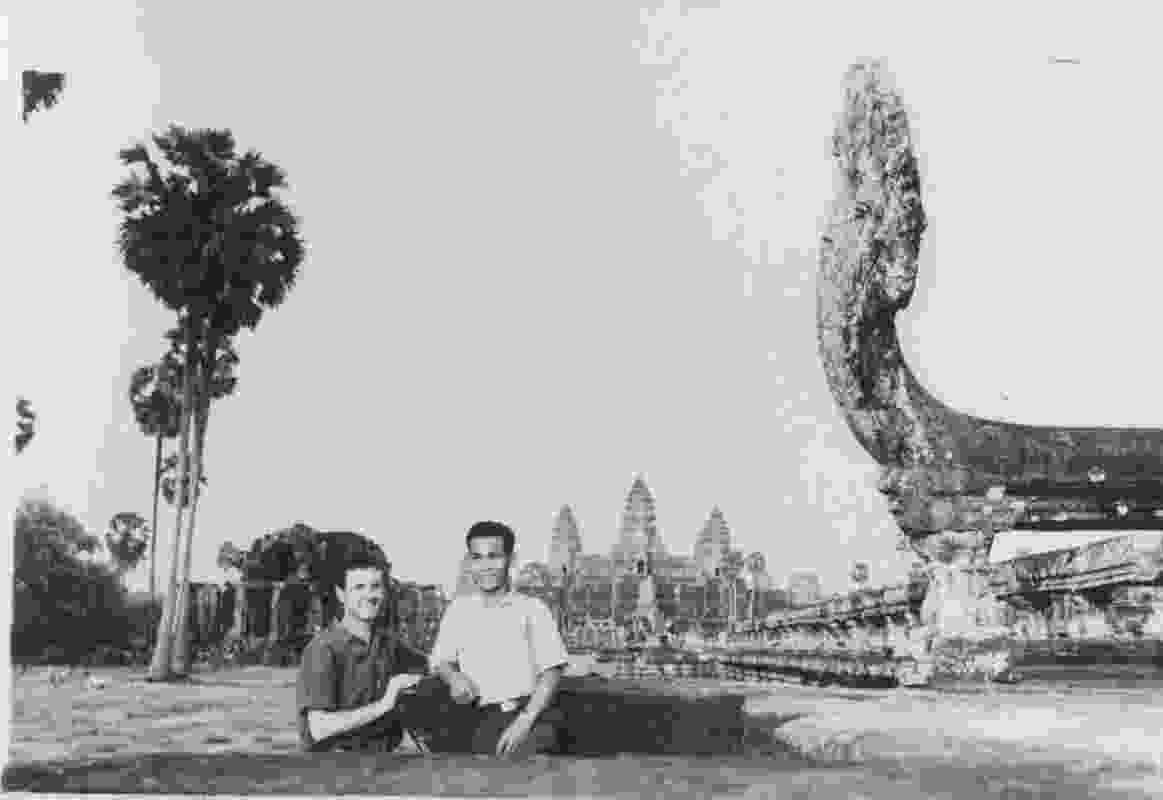 Hugh O'Neill at Angkor Wat in Cambodia.