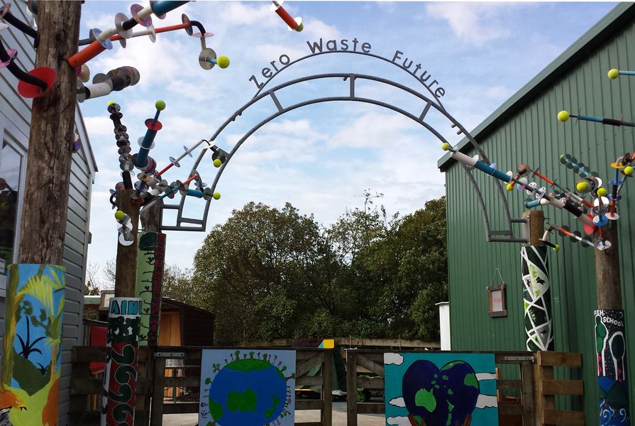 95 per cent of the materials used at the Learning Centre are reclaimed and repurposed.